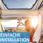 VSG24 Premium Wohnmobil Einparkhilfe zum nachrüsten, PDC Parksensoren hinten mit Stecksystem für einfachste Montage, Lautsprecher akustisch - 6 Rückfahrwarner Sensoren Parkhilfe Nachrüstsatz Schwarz