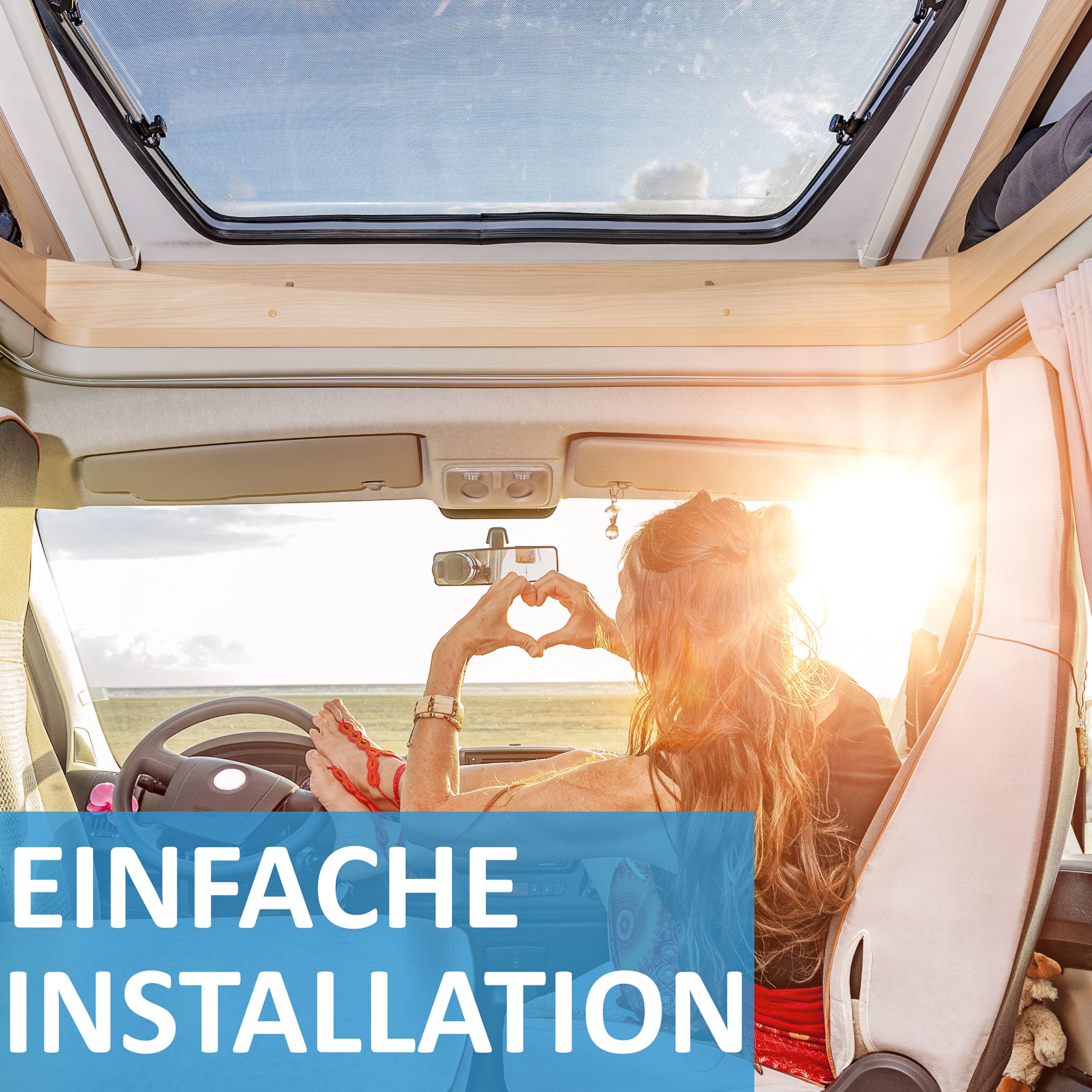 VSG24 Premium Wohnmobil Einparkhilfe zum nachrüsten, PDC Parksensoren hinten mit Stecksystem für einfachste Montage, Lautsprecher akustisch - 6 Rückfahrwarner Sensoren Parkhilfe Nachrüstsatz Schwarz