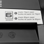 Amazon Basics Aktenvernichter, 5-6 Blätter Querschnitt, für Papier und Plastikkarten, Schwarz