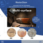 BlasterGlass Hi-Tech 40-60 Abrasive Strahlmittel für Strahlkabinen und Sandstrahlpistolen 10 kg