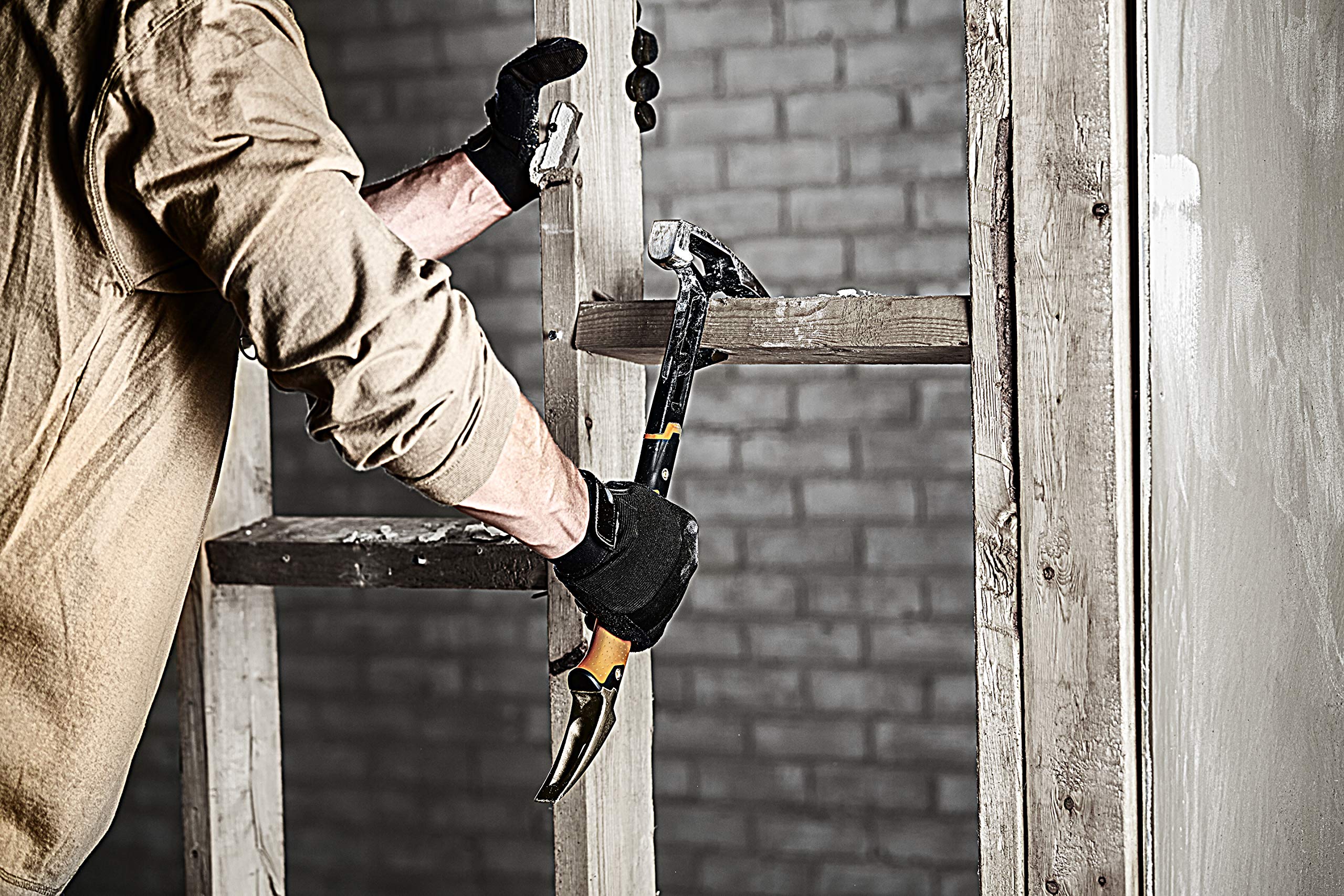 Fiskars Abbruchwerkzeug IsoCore M für eine Vielzahl von Abbrucharbeiten, Länge: 46,2 cm, Gewicht: 1,38 kg, Schwarz/Orange, 1027220