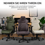 Corsair TC500 Luxe Gaming-Stuhl – Hochwertiger Atmungsaktiver Stoff – Breite Sitzfläche – In Fünf Richtungen Verstellbare Armlehnen – Verstellbare Lendenstütze – Neigung von 90–160 Grad – Schatten