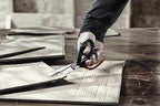 Fiskars Hochleistungsschere, Bis zu 30% mehr Kraft, Länge 21 cm, Langlebiger rostfreier Stahl/Kunststoff, Schwarz/Orange, PowerArc, 1027204