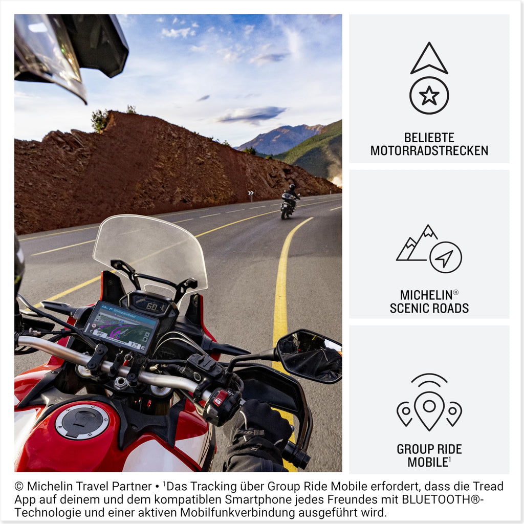 Garmin zūmo XT2 – wasserdichtes Motorrad-Navi für On- & Offroad mit ultrahellem 6“ HD-Touchdisplay und vorinstallierter EU-Karte, mit Adventurous Routing, Satellitenbildern, Schwarz