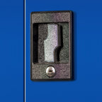 Jan Nowak by Domator24 Werkzeugschrank TC01A Werkstattschrank Garagenschrank Lochwand 4 Fachböden Flügeltüren Stahlblech 185 cm x 92 cm x 50 cm (blau)