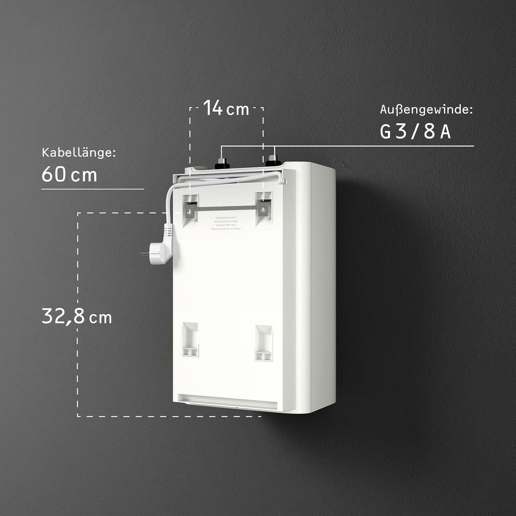 Neueste Generation STIEBEL ELTRON Boiler UFP 5 Trend mit thermostop-Funktion, sehr kompakt, Untertischboiler 5 Liter Niederdruck, mit Stecker 230V, 2 kW, Made in Germany, 204966