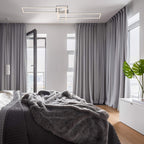 BRILONER - LED Deckenlampe mit Fernbedienung, dimmbar, einstellbar von warmweiß bis neutralweiß, LED Lampe, Deckenleuchte, Wohnzimmerlampe, Schlafzimmerlampe, Küchenlampe, 110x35x10 cm, Chrom-Alu