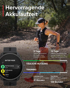 SUUNTO Race S Laufuhr mit AMOLED Touchscreen, Zweifrequenz GPS Sportuhr, Krone & Tastenbedienung, HRV & Schlafverfolgung, KI-basierter Trainingsplan, Kostenlose Offline-Karten, 50m Wasserdicht