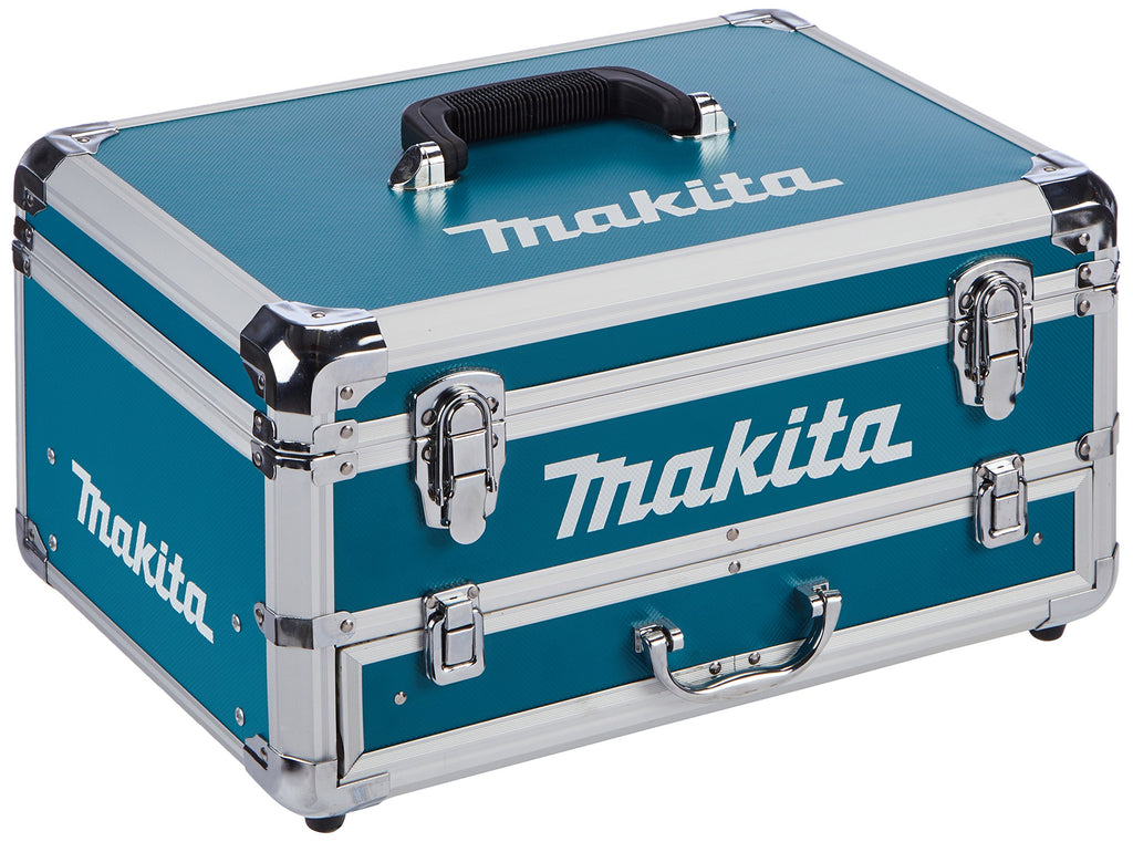 Makita Akku-Schlagbohrschrauber 18 V / 3 Ah im Zubehörset, Blau, Alukoffer (96 tlg.)