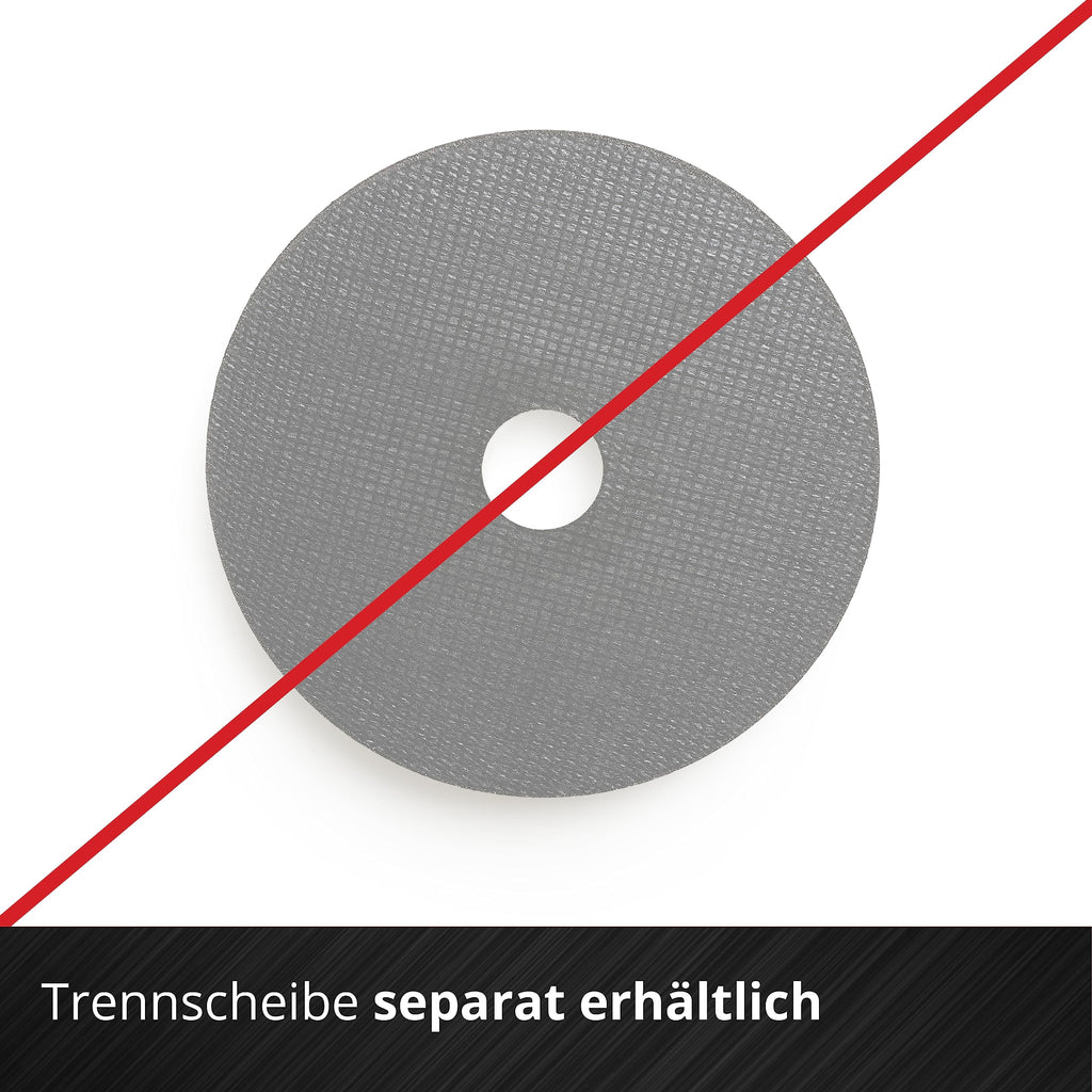 Einhell Professional Akku-Winkelschleifer AXXIO 18/125 Power X-Change (18 V, 700 W, 125 mm Scheiben-Ø, 33 mm Schnitttiefe, Brushless, Softstart, ohne Trennscheibe, ohne Akku)