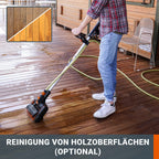 WORX WG441E.9 Akku-Multi-Bürste 20V -multifunktionale Oberflächenbürste für Stein-& Holfzflächenreinigung & Unkrautentfernung -integrierter Wasseranschluss -PowerShare kompatibel-ohne Akku & Ladegerät