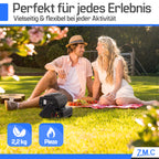Z.M.C 2-in-1 Tragbare Gasheizung und Gaskocher mit LPG Anschluss, Camping Heizung 1,3 kW, Gasheizer für Outdoor, Camping, mobile Heizstrahler mit Piezozündung, Wärme & Kochen für unterwegs