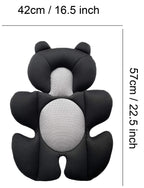 Storchenbeck Babyautositz kissen Autositz-Einsatz Sitzauflagen Universal für Kinderwagen Autositz Hochstuh (schwarz)