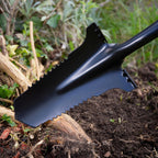 Meister Spaten mit Wurzelsäge - Für Wurzeln bis 3 cm - 195 mm Arbeitsbreite - Ergonomischer D-Griff - Für Garten, BAU & Landschaftspflege/Wurzelspaten/Spaten Garten/Wurzelentferner / 9872240