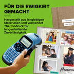 DYMO LetraTag LT-100H Beschriftungsgerät Handgerät | Tragbares Etikettiergerät mit ABC Tastatur | blau | Ideal fürs Büro oder zu Hause