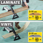 wolfcraft Projekt-Set „Vinyl & Laminat verlegen“ - 8638000 - Profi-Schneider für Vinyl und Laminat und 30 hochwertige Universal-Keile - Staubfreies Schneiden, Einfacher Zuschnitt