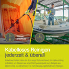 RYOBI 18 V ONE+ Akku-Mitteldruckreiniger RY18PW22A-0, 3in1 Düse, Turbodüse, 15°-Fächerstrahl für die allgemeine Reinigung, ohne Akku & Ladegerät