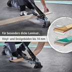 wolfcraft Vinyl- und Laminatschneider VLC 1000 I 6940000 I für Vinyl, Laminat & Designböden I bis 14 mm Materialstärke & 370 mm –breite