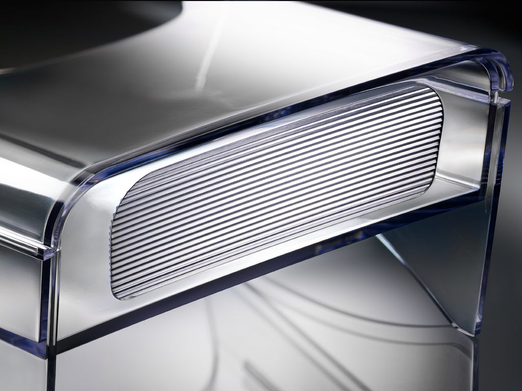 SIGEL LH133 Tisch-Prospekthalter DIN lang-A6 aus Acryl mit 3 Fächern, transparent - Prospektständer