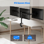 PureMounts Monitor Halterung, Monitorhalterung für 3 Bildschirme, 17 bis 27 Zoll, höhenverstellbar neigbar schwenkbar, VESA 75 und 100, Tischhalterung, Bildschirmhalter Triple, Schwarz