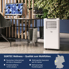 SUNTEC Mobiles Klimagerät Impuls 2.0 Eco R290 – Klimaanlage mobil und leise mit Abluftschlauch – Kühler & Entfeuchter für Räume bis 25 qm – Mobile Kühlung für Wohnung & Büro – 7.000 BTU – 2050 Watt