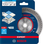 Bosch 1x EXPERT HardCeramic Diamanttrennscheiben (für Harte Fliesen, Harter Stein, Ø 125 mm, Professional Zubehör Kleiner Winkelschleifer)