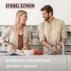 Neueste Generation STIEBEL ELTRON Boiler UFP 5 Trend mit thermostop-Funktion, sehr kompakt, Untertischboiler 5 Liter Niederdruck, mit Stecker 230V, 2 kW, Made in Germany, 204966
