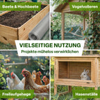 TTL GARDEN 1m x 10m Drahtgitter feinmaschig rostfrei verzinkt 6,3mm Masche 0,55 mm Draht Stärke - auf Rolle Maschendraht Volierendraht Hasendraht Wühlmausgitter 10m x 1m breit 6,3 mm Maschenweite