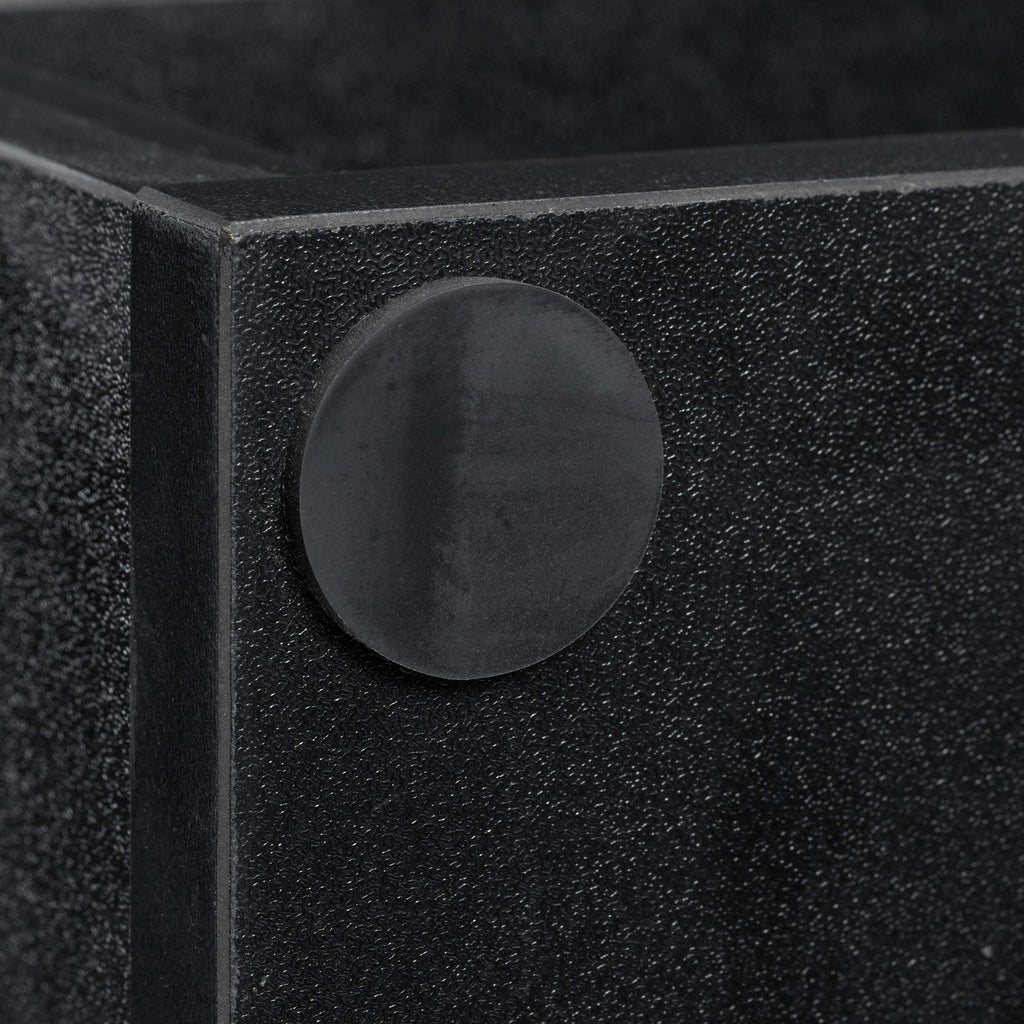 Relaxdays Druckerständer Schreibtisch, 3 Fächer, Regal für Drucker, Druckerhalter, H x B x T: 22,5 x 47 x 40 cm, schwarz