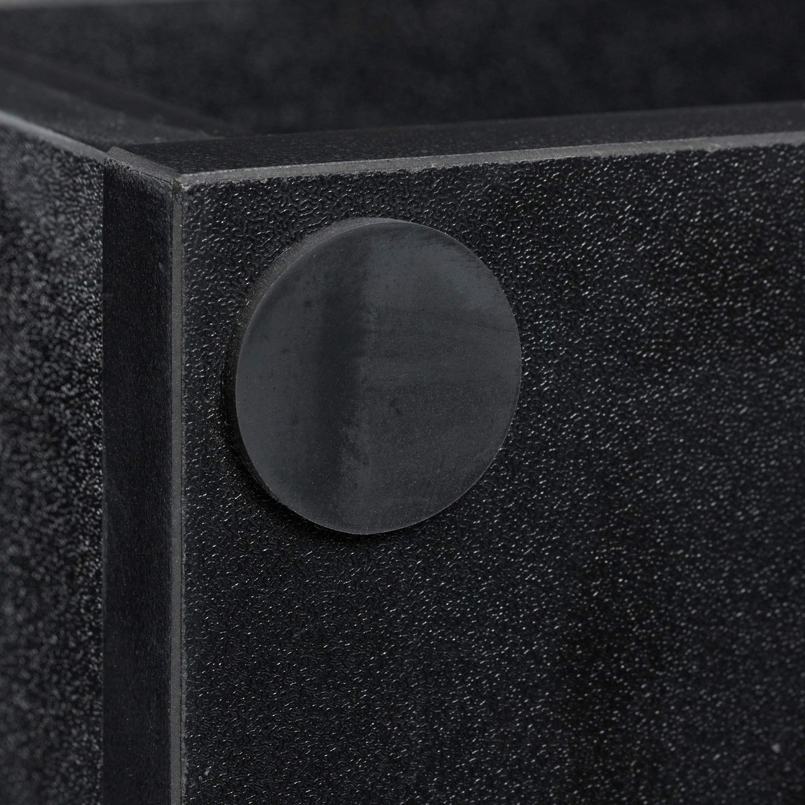 Relaxdays Druckerständer Schreibtisch, 3 Fächer, Regal für Drucker, Druckerhalter, H x B x T: 22,5 x 47 x 40 cm, schwarz