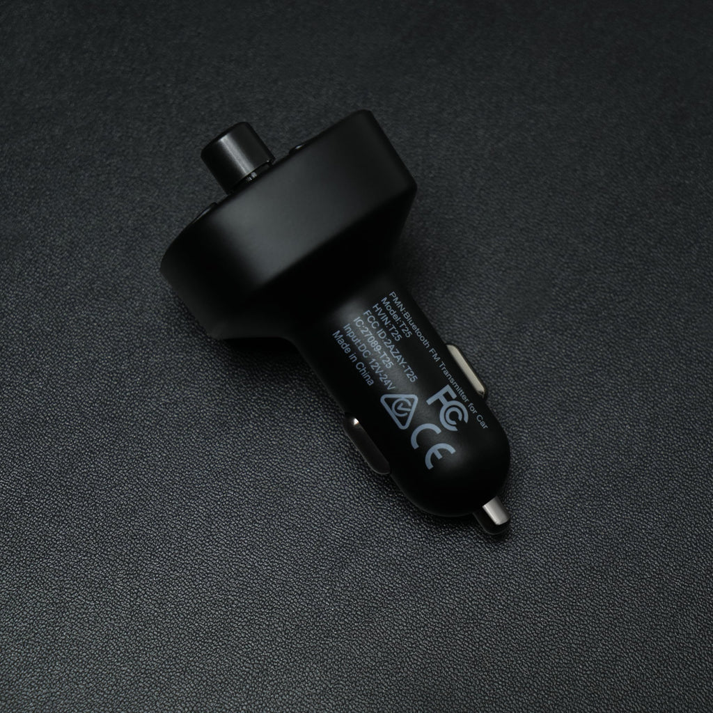 LENCENT Bluetooth FM Transmitter Auto, Musik Adapter für Auto Radio, KFZ Bluetooth Zigarettenanzünder Freisprechanlage, 2 USB Ports, Unterstützt SD-Karte USB-Sticks