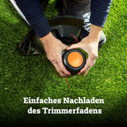 WORX WG084E.9 Akku-Sense 40V - Brushless Motor - 38 cm Trimmdurchmesser & 25,5 cm Messerdurchmesser - Zweihandgriff - Doppelfaden-System - leichtes & kompaktes Design - ohne Akku & Ladegerät