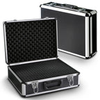 PeakTech Universalkoffer P 7305 – abschließbarer Universal-Transportkoffer mit Würfelschaumstoff – tragbarer Fotokoffer – robuster Koffer mit Schutz vor Regen und Staub – Groß (405 x 330 x 150 mm)