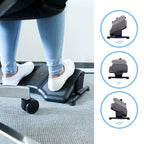 hjh OFFICE 830012 Fußstütze Büro PODI II ergonomische Fußablage höhenverstellbar & neigbar, Fußtritt rutschfest