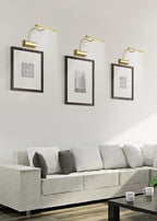 Trio Leuchten LED Wandleuchte Curtis 279770108, Metall Messing matt, 1x 4 Watt, Flexarm, Dimmer