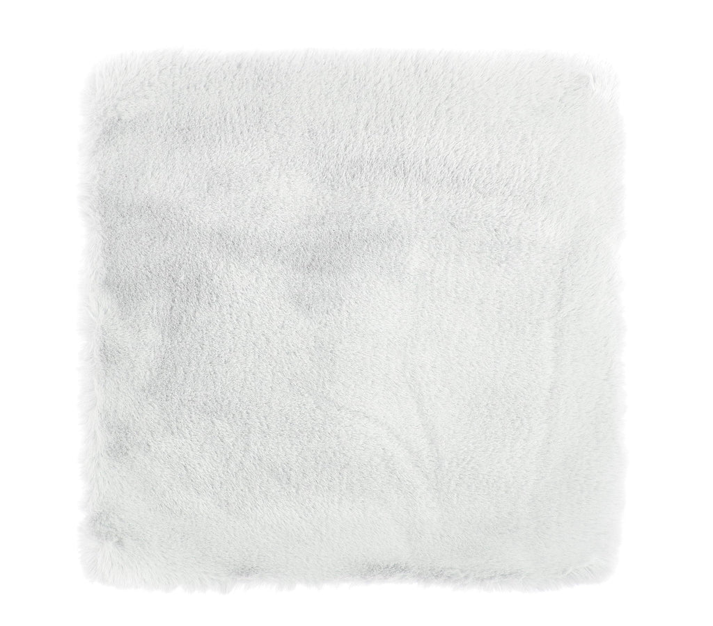 -LUXOR- living Sitzkissen Coste - Kunstfell Stuhlauflage als Deko Wohnzimmer oder Stuhlkissen - gemütliches Sitzkissen Stuhl Dekokissen 40 x 40 cm eckig Weiß 4er Set