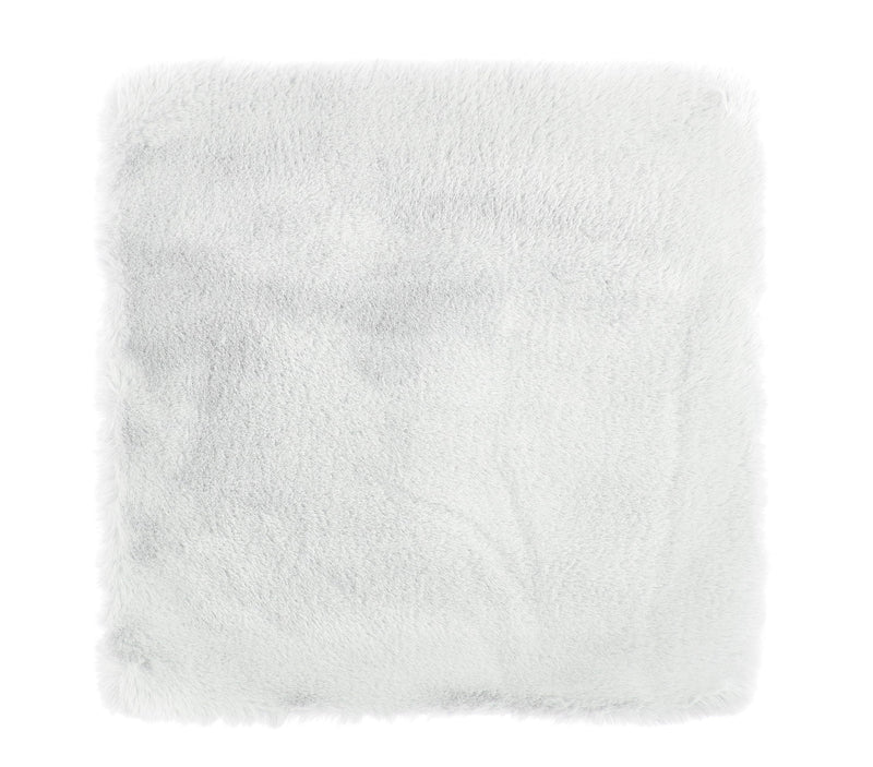 -LUXOR- living Sitzkissen Coste - Kunstfell Stuhlauflage als Deko Wohnzimmer oder Stuhlkissen - gemütliches Sitzkissen Stuhl Dekokissen 40 x 40 cm eckig Weiß 4er Set