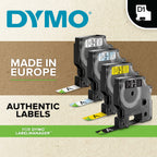 DYMO Original D1-Etikettenband | schwarz auf weiß | 12 mm x 7 m | selbstklebendes Schriftband| für LabelManager-Beschriftungsgerät