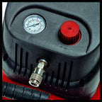 Einhell Kompressor TC-AC 200/24/8 OF (1200 W., Max. 8 Bar, 24 L-Tank, 180 L/min Ansaugleistung, Motordrehzahl 15000 Min^-1, Druckminderer, Manometer, Ã–lfrei)