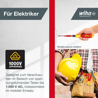 Wiha verstellbarer VDE Drehmoment Schraubendreher TorqueVario®-S electric (26626) variabel einstellbar I 0,8-5Nm I I in praktischer Kunststoffbox mit digitaler Anzeige