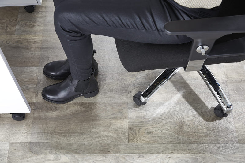 andiamo Bodenschutzmatte Bürostuhl - Verwendung als Bürostuhlunterlage, Bodenschutzmatte Fitness - Bürostuhl Matte transparent, rutschhemmend - pflegeleicht - Bodenschutz für alle Böden 90 x 120 cm