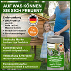 TTL GARDEN 1m x 10m Drahtgitter feinmaschig rostfrei verzinkt 6,3mm Masche 0,55 mm Draht Stärke - auf Rolle Maschendraht Volierendraht Hasendraht Wühlmausgitter 10m x 1m breit 6,3 mm Maschenweite