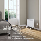 STIEBEL ELTRON Elektroheizung Standgerät für ca. 25 m², TÜV geprüft, Konvektor-Heizung mit elektronischer Regelung, 2 kW, energiesparend, LC-Display, Rollen, 204451