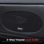 Pyle 3-Wege Universal Auto Lautsprecher - 300W 4"x10" Triaxial, Profi Audio, Tür-/Seitenkompatibel, PL410BK (Paar)