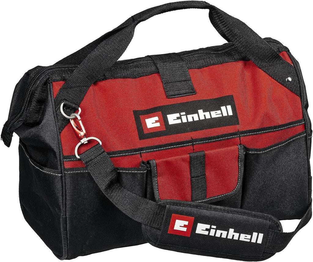 Original Einhell Tasche Bag 45/29 (für Werkzeuge & Zubehör, langlebig mit verstärktem Boden, Tragegurt, Tragegriff, verschiedene Taschen und Fächer)