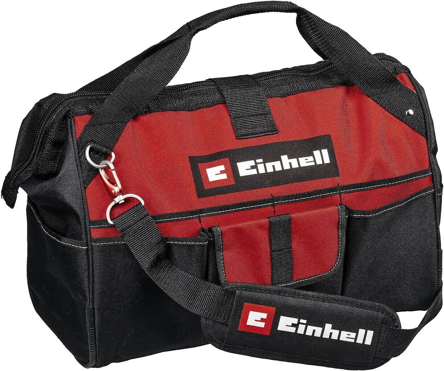 Original Einhell Tasche Bag 45/29 (für Werkzeuge & Zubehör, langlebig mit verstärktem Boden, Tragegurt, Tragegriff, verschiedene Taschen und Fächer)