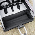 HOMCOM 2 in 1 Kinderanhänger klappbar Fahrradanhänger mit abnehmbarem Vorderrad, Hinterradbremsen, Kinderfahrradanhänger für 2 Kinder ab 18 Monate, bis 26,4 kg belastbar, Rot