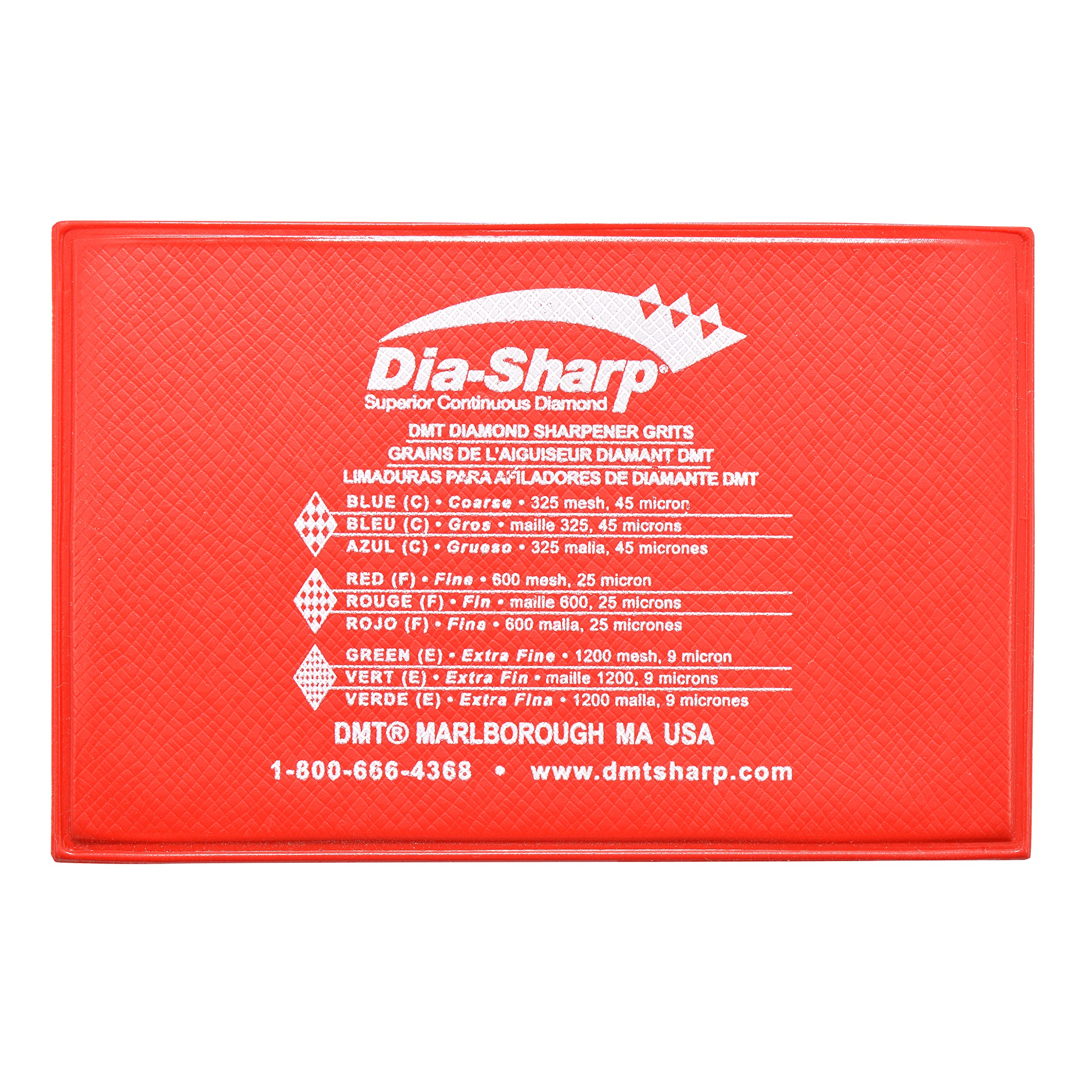 DMT Dia-Sharp® Diamant Taschenschleifstein im Kreditkartenformat Set Grob, Fein & Extrafein, Kompakter Wetzstein für Messer und Werkzeuge, Made in USA, D3EFC