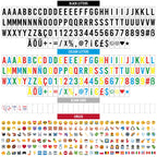 BONNYCO Light Box mit Farbwechsel, 400 Buchstaben, Emojis, 2 Stifte, USB, Ä Ö Ü ß Enthalten. Led Lichtkasten Buchstaben 16 Farben mit Programme, Led Leuchtkasten Schlafzimmer Wohnzimmer Deko Geschenk