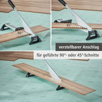 Wolfcraft 6937000 Laminatschneider LC 600 | Schneidegerät für Laminat von bis zu 46,5 cm Breite | Max. Schnittstärke: 11 mm | Ideal für Standard-Verlegearbeiten